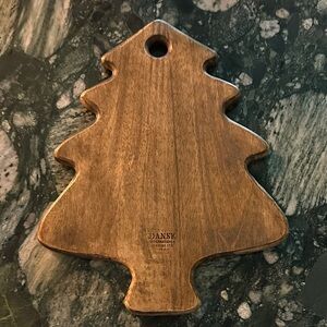 Mid Century Vintage Dansk Brown Tree-Shaped Wooden Serving Board